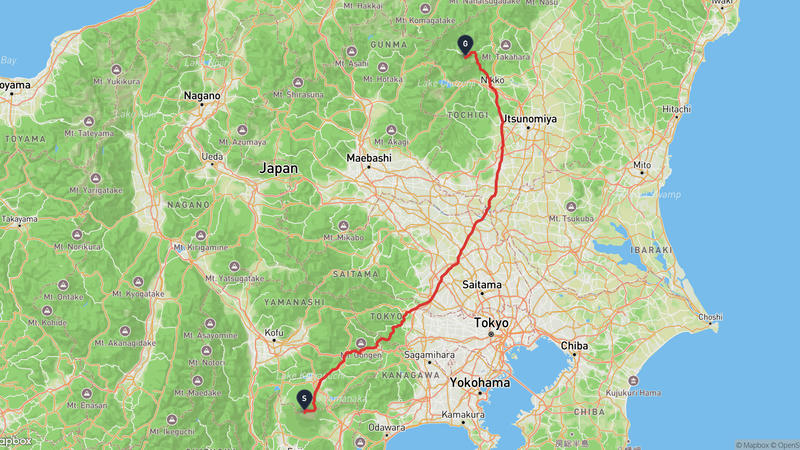 เส้นทางเดินป่า ฟูจิ-Nikko