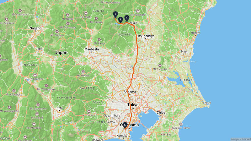 Gumyō-ji Temple to Nikko Hiking Route
