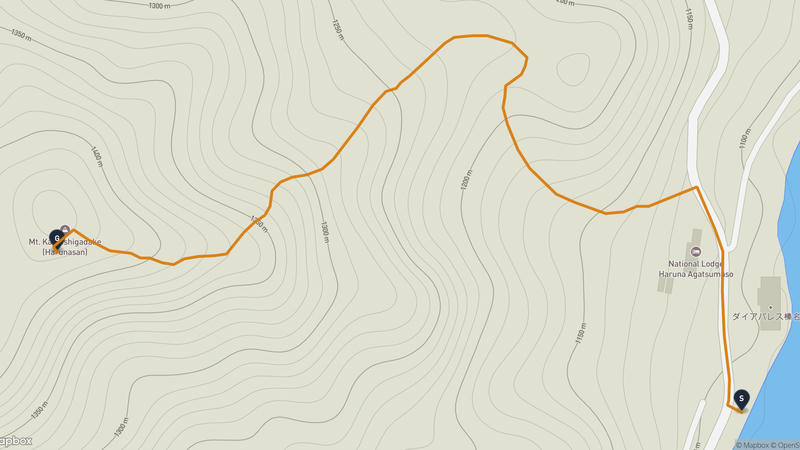 榛名山 ハイキングルート