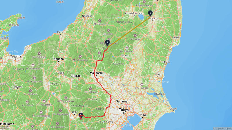 Fuefuki to Koriyama Drive