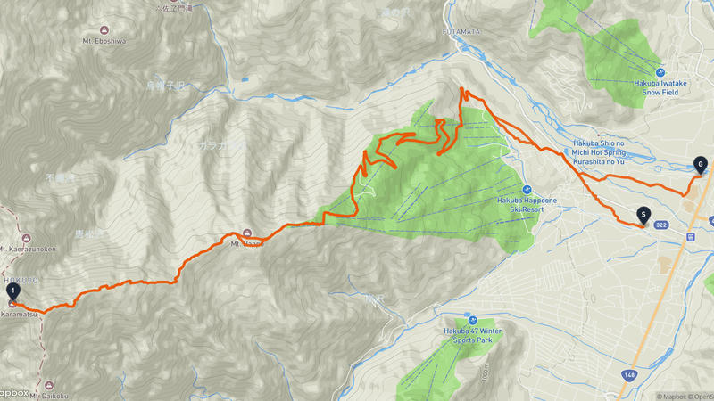 白馬村 徒步路线