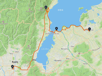 守山市 → 京都タワー