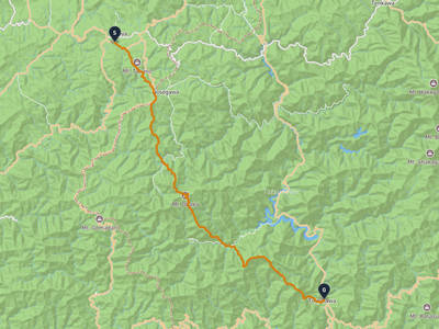 Mount Kōya → Totsukawa