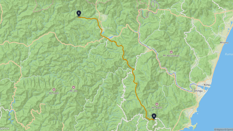 Hosshinmon Ōji Shrine to Kumano Nachi Taisha Hiking Route