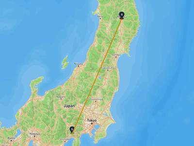 Fuji → Morioka Castle