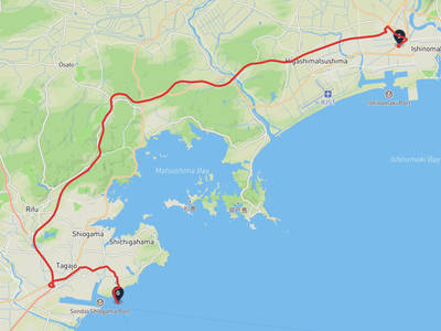 Ishinomaki → Miyagino Ward, Sendai