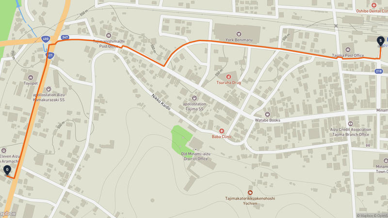 南会津町 徒步路线