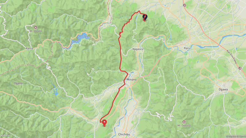 Honjo to Chichibu Hiking Route