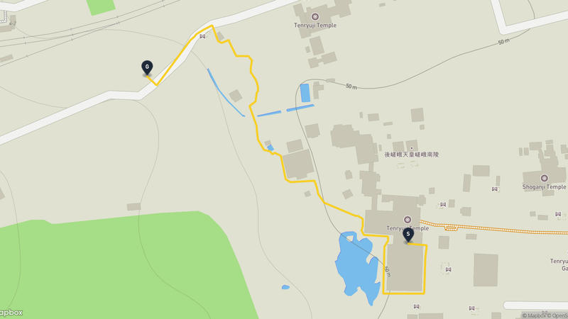 天龍寺 登山路線