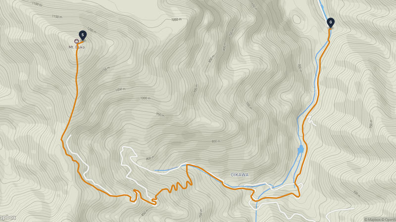 武甲山 徒步路线