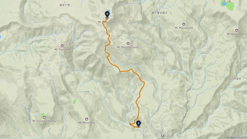Shintoku to Mount Tomuraushi (Daisetsuzan) Hiking Route