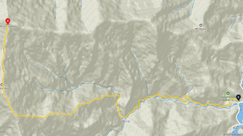 早川町至笊岳 登山路線