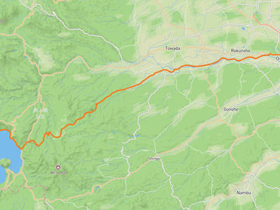 Lake Towada → Oirase River