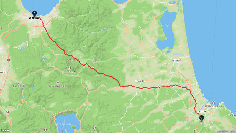 เส้นทางจักรยาน Aomori Prefecture Tourist Center-Korekawa Site