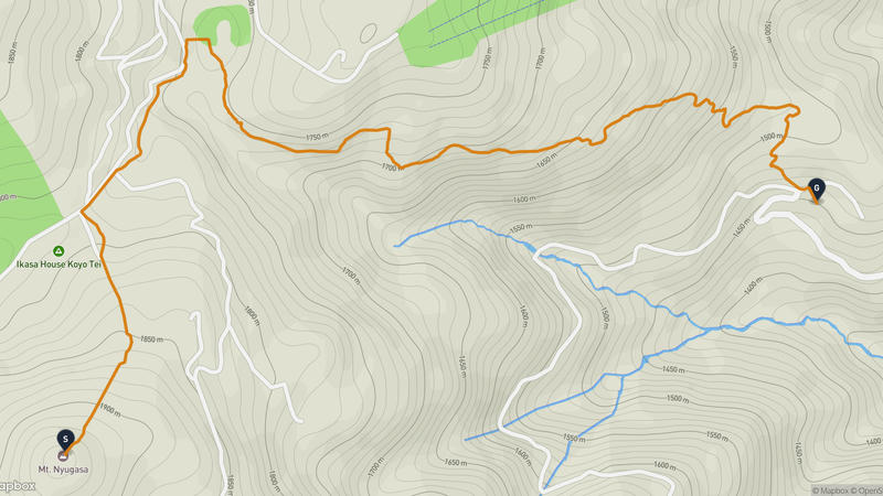 Mount Nyukasa Hiking Route