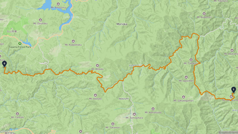 Miyako to Morioka Hiking Route