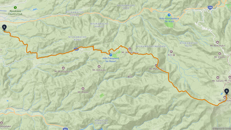 高山市至乘鞍岳 徒步路线