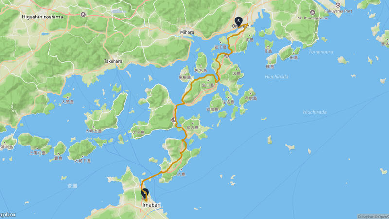 新尾道大橋至今治市 骑行路线