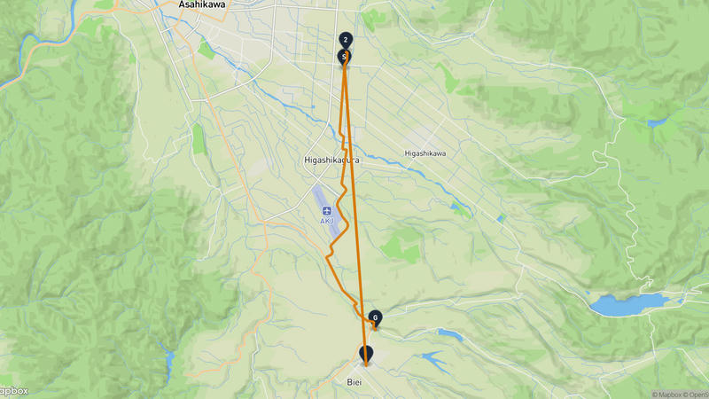 เส้นทางจักรยาน Asahikawa-Biei