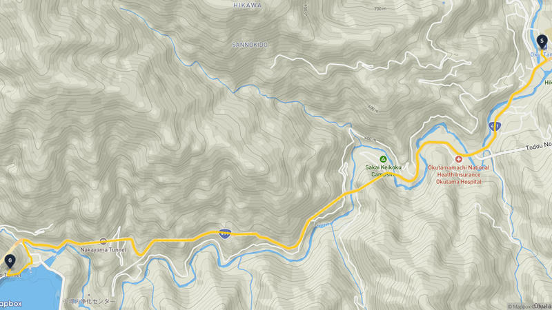 Okutama 하이킹 루트