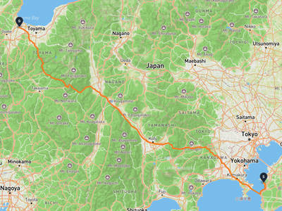 富津市 → 高岡城