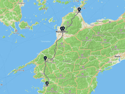 宇和島城 → 今治城