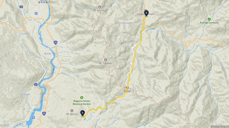 เส้นทางเดินป่า Magome-juku-Tsumago-juku