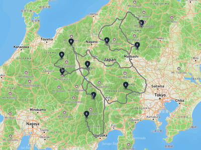 光岳 → 黑部五郎岳