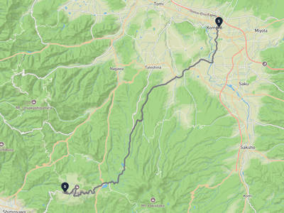 小諸城 → 霧ヶ峰