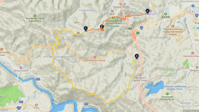 高尾山 登山路線