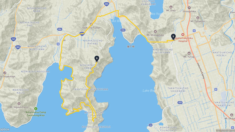 長浜市 騎行路線