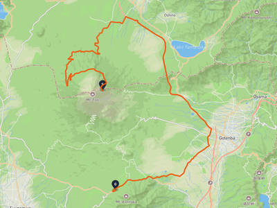 富士山 → 愛鷹山