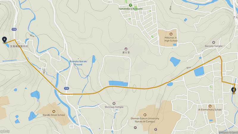 茨木市 驾车路线