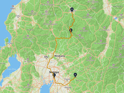 豊田市 → 高山城