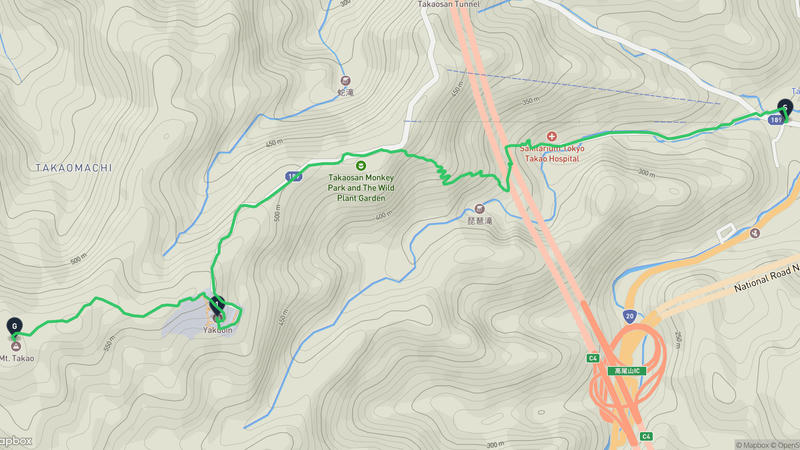高尾山 登山路線