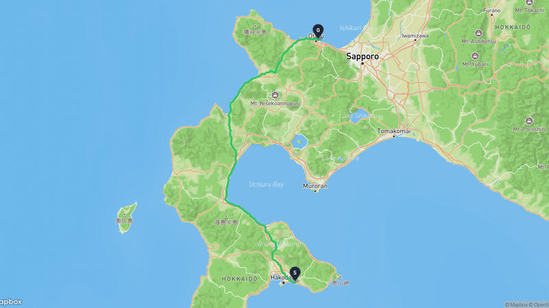 เส้นทางจักรยาน Shinoridate-Otaru Canal