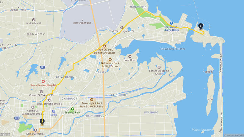 相馬市至相马港 登山路線