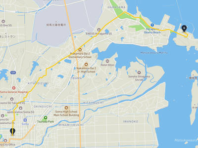 相馬市 → 相马港