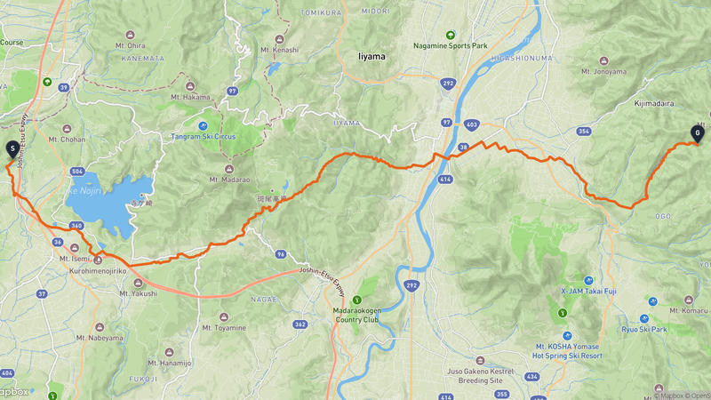 信濃町至木島平村 徒步路线