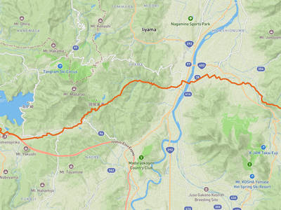 信濃町 → 木島平村
