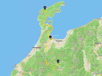 飛騨市 → 輪島市