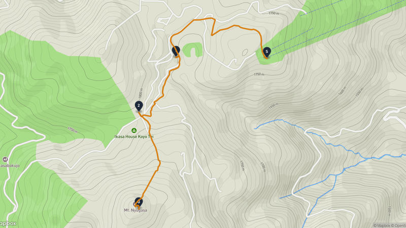 Mount Nyukasa Hiking Route