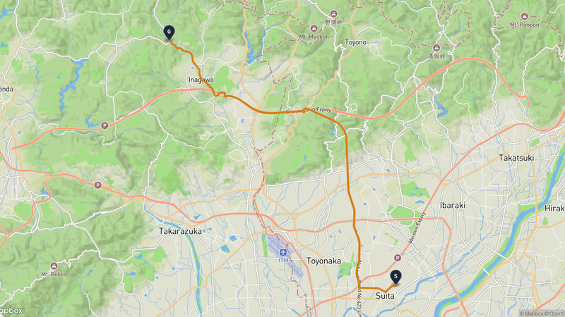 瑞光寺〜猪名川町 ドライブルート
