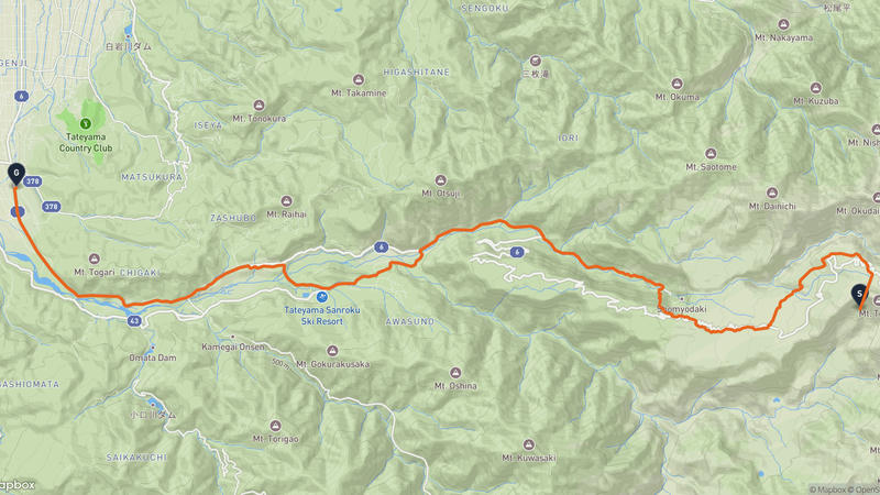Mikurigaike to Tateyama Hiking Route