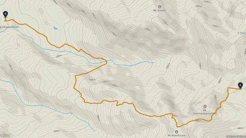 Mount Tokachi (Daisetsuzan) to Mount Furano Hiking Route