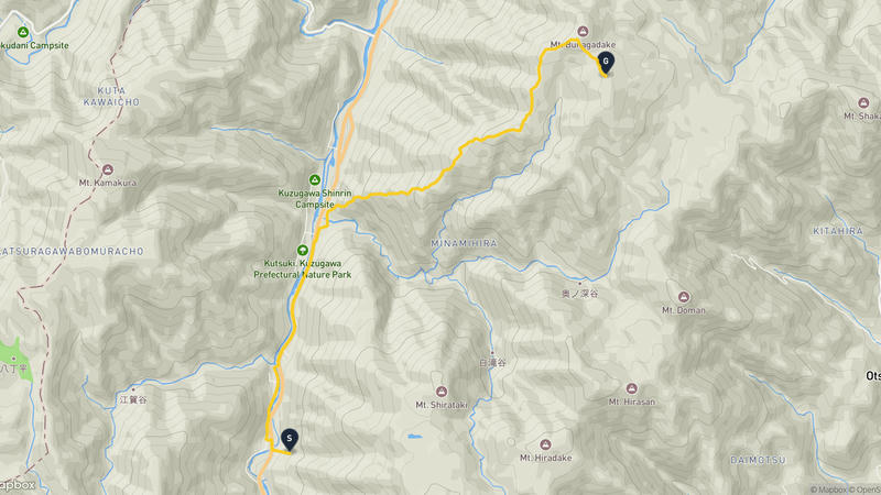 蓬莱山至武奈岳 徒步路线