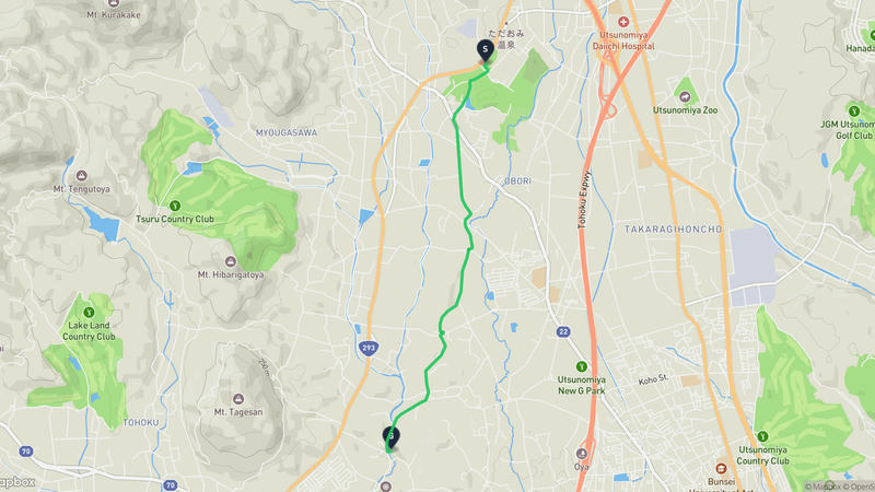 宇都宮市 登山路線