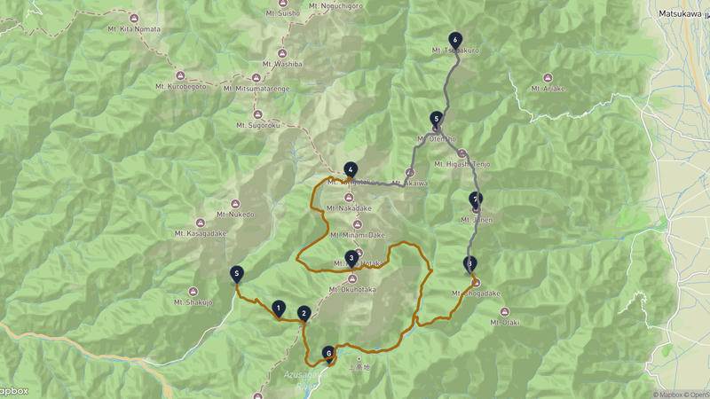 高山市至上高地 徒步路线
