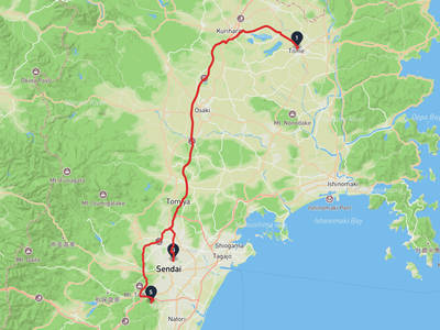 名取市 → 仙台東照宮