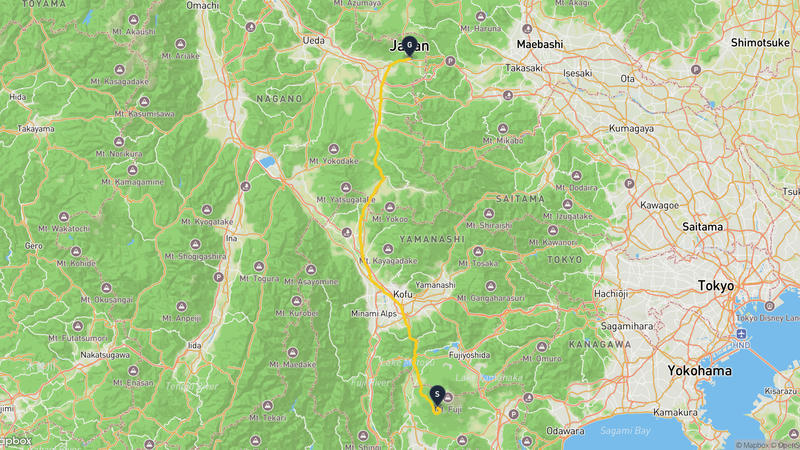 เส้นทางเดินป่า Fujinomiya-Karuizawa